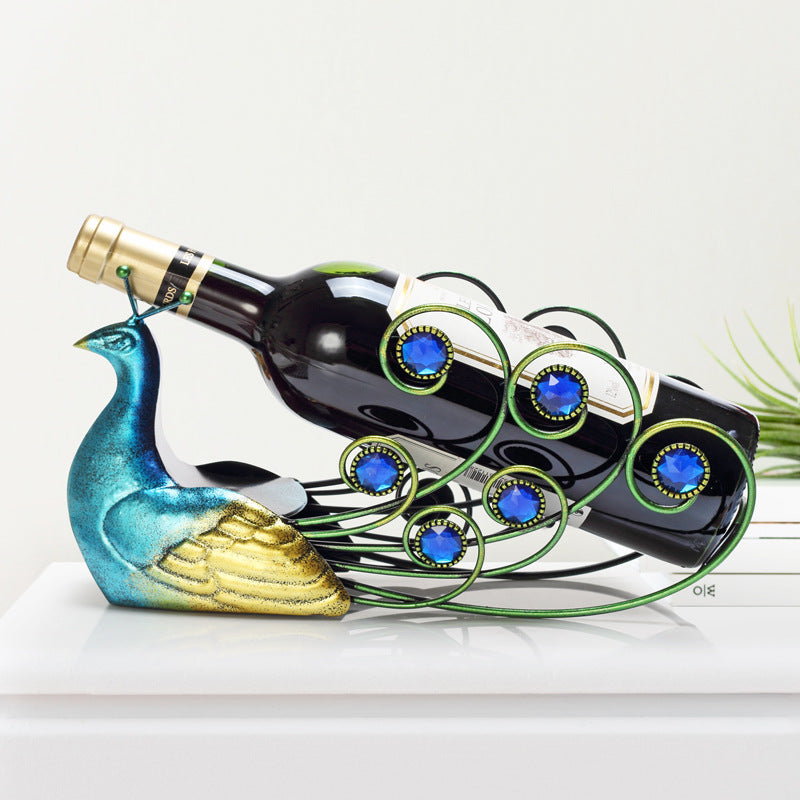Vintage Iron Wine Rack – Colorful Home Décor