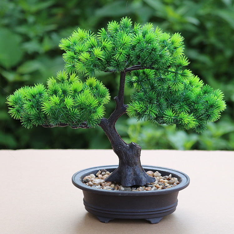 Simulated Pine Tree Fake Plant Indoor Potted Bonsai Decor