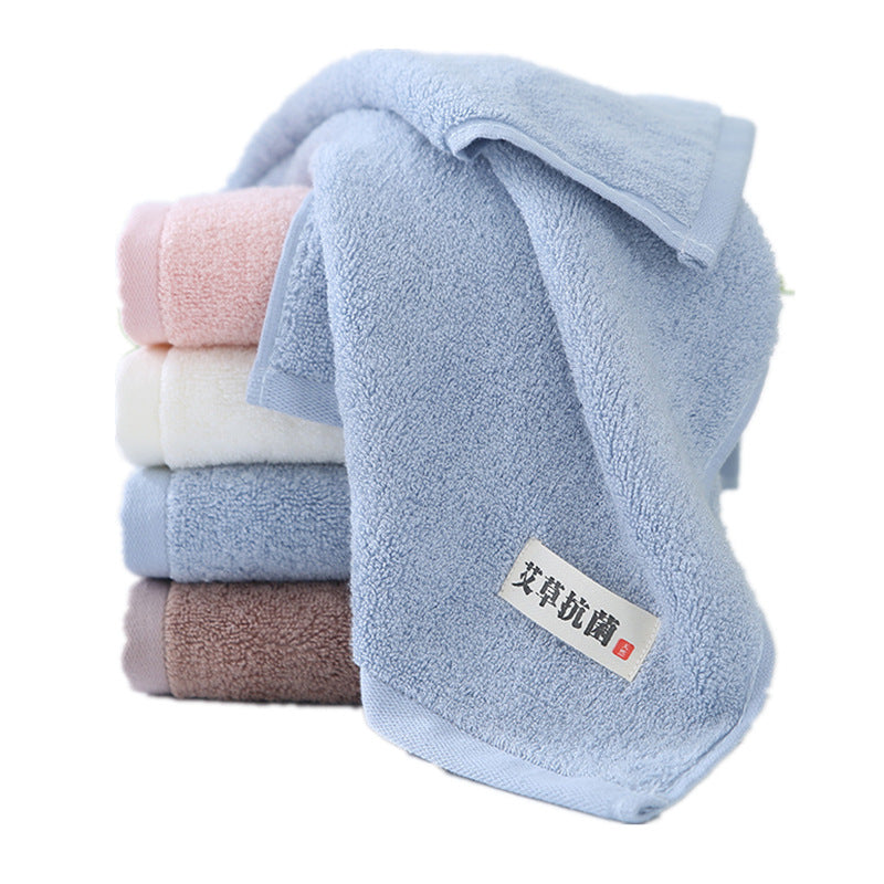 Wormwood bamboo fiber natural antibacterial towel antibacterial wash towel Net red micro-business explosions a generation of hair