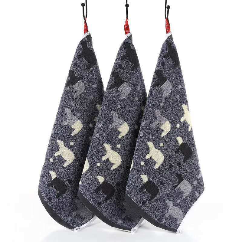 Small Bear Cotton Jacquard Quick-Dry Kitchen Towel