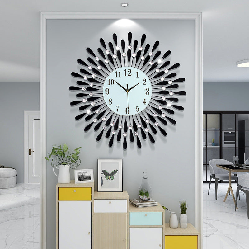 Wrought Iron Decorative Wall Clock – Modern Quartz Clock