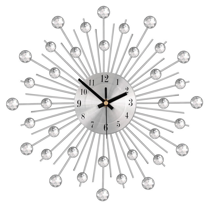 Creative Wrought Iron Wall Clock – Modern Quartz Design