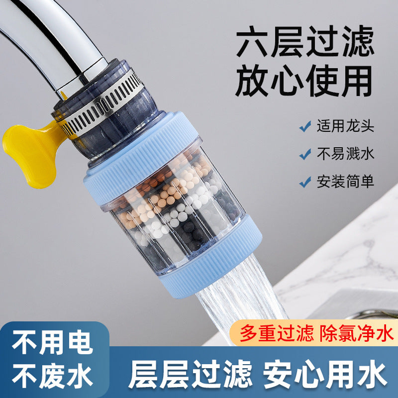Faucet Filter Water Saving Purifier Splash Head Retractable Kitchen