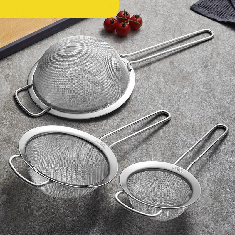 304 Stainless Steel Fine Mesh Colander Kitchen Filter Sieve