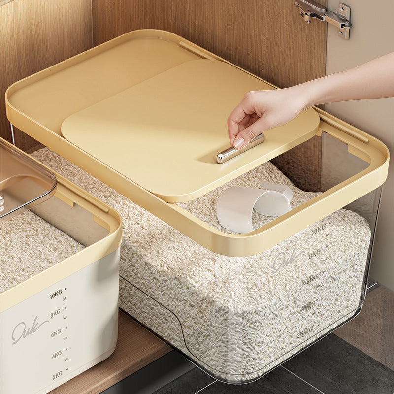 Cabinet RiceBucket Household Large Capacity Sealed Rice Tank