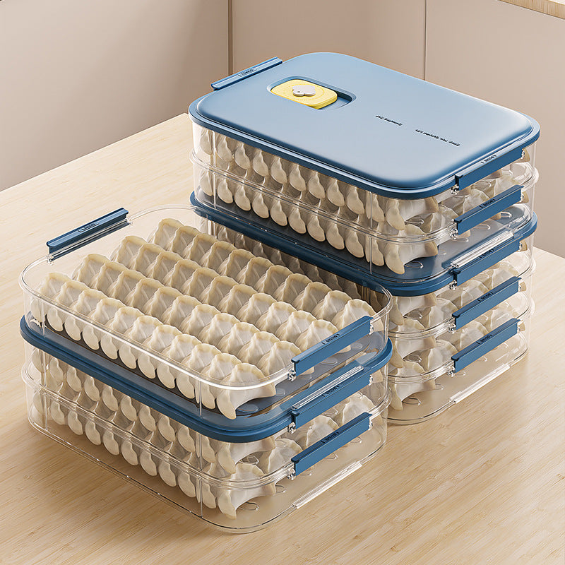 Dumpling Storage Box Refrigerator Frozen Food Grade Organizer