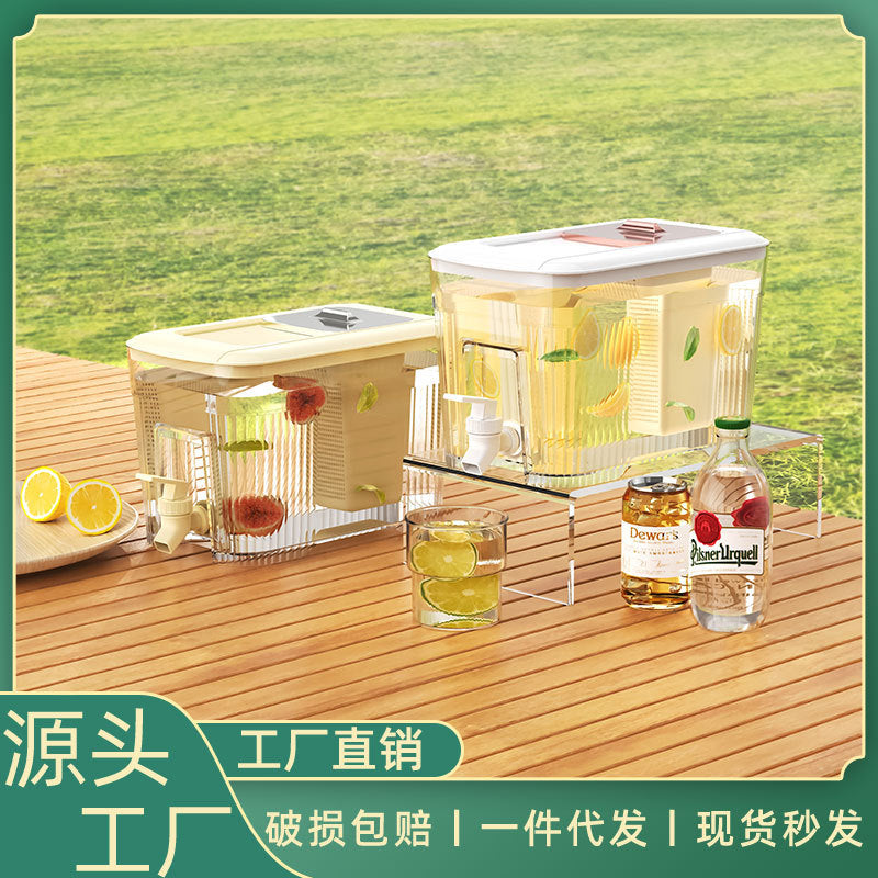 Refrigerator Cold Water Kettle with Faucet Large Capacity Juice Jug