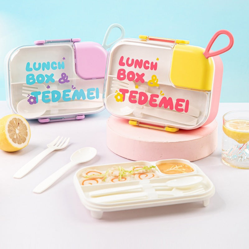 Stainless Steel Compartment Lunch Box Microwave Safe Salad Box