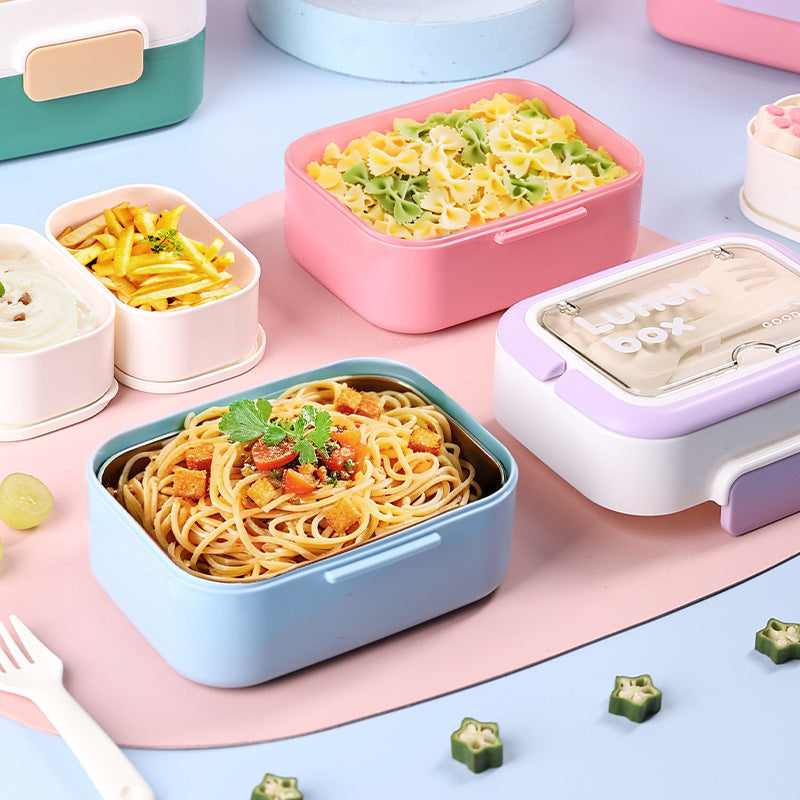 304 Stainless Steel Insulated Lunch Box Microwave Safe Portable