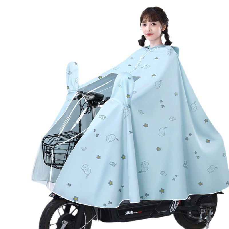 Anti-Storm EV Poncho: Long Full-Body Fashion Raincoat