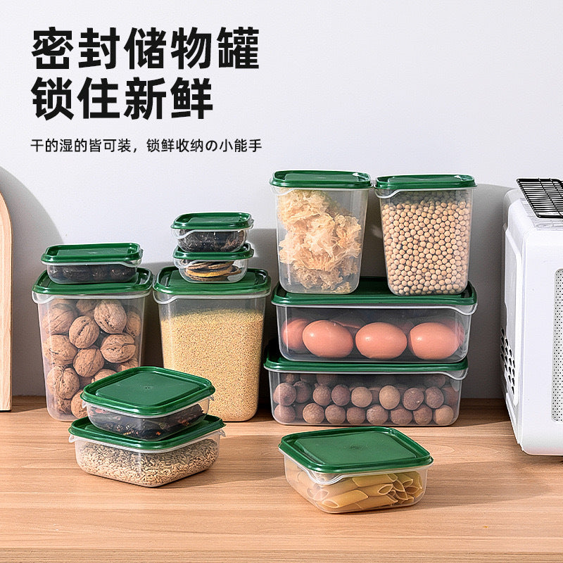 17PCS Fresh Keeping Storage Box Set Microwave Safe Transparent Containers