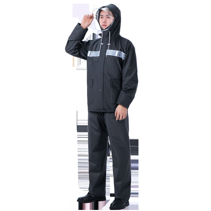 2026 Pro-Delivery Split Rain Suit: Double Brim & Padded Insulation