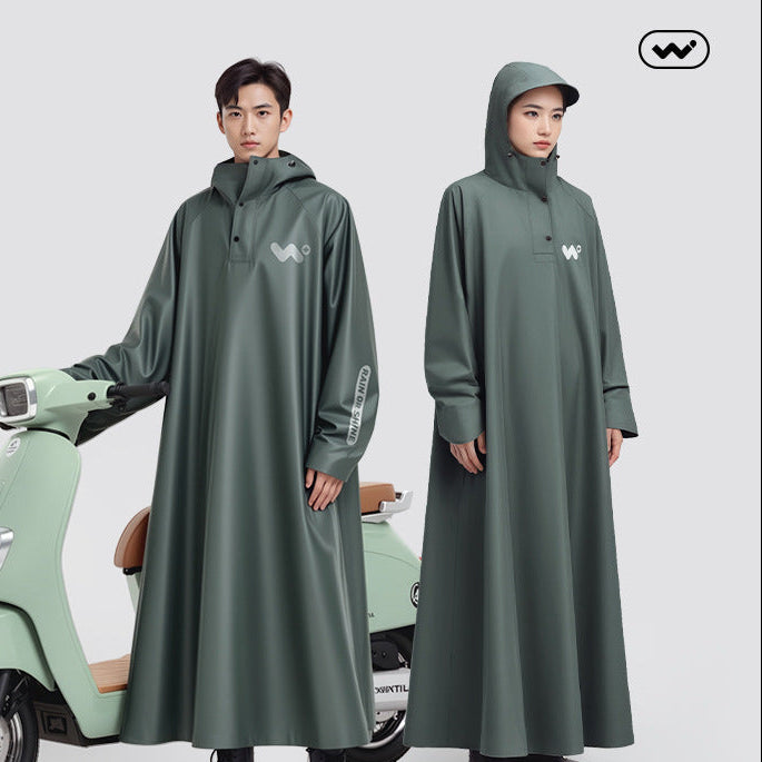 Women's E-Bike Full-Body Raincoat – Anti-Leak Separation Design