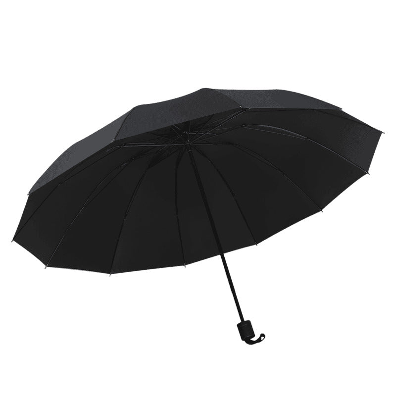 12-Bone Large Oversized Foldable Storm Resistant Sun Umbrella