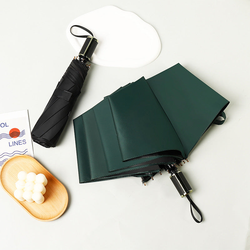 Women’s & Men’s Universal Black Rubber UV-Proof Folding Sun Umbrella