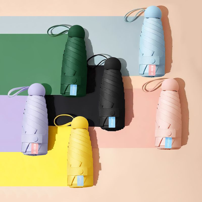 Ultra-Mini Five-Fold UV-Proof Sun & Rain Dual-Use Umbrella