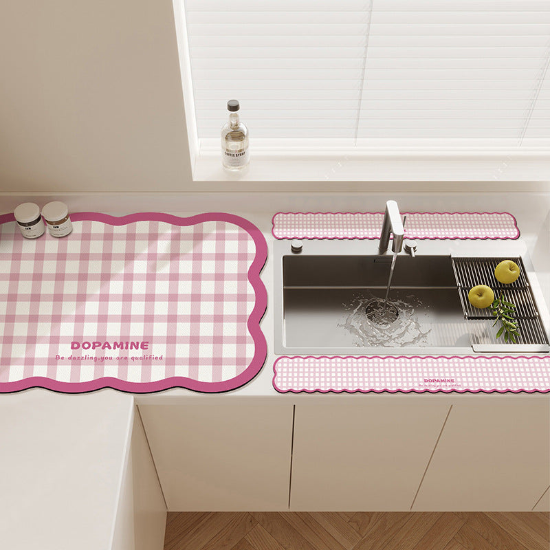 Diatom Mud Faucet Drain Mat: The Ultimate Countertop Protector
