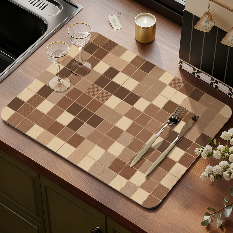 Colorful Retro American-Style Diatomaceous Earth Mat