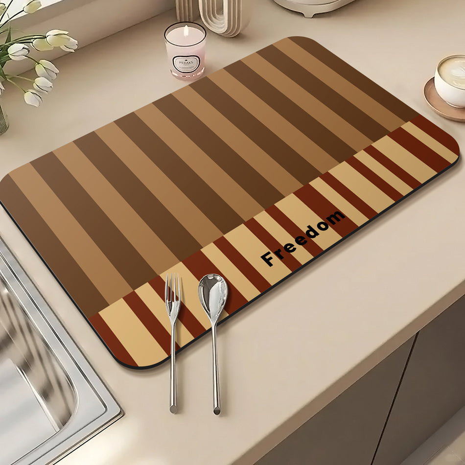 Diatomaceous Earth Kitchen Draining Mat
