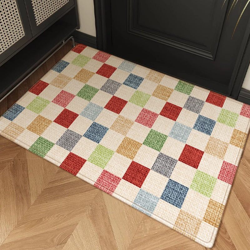 American Style Retro Modern Cuttable Entrance Mat