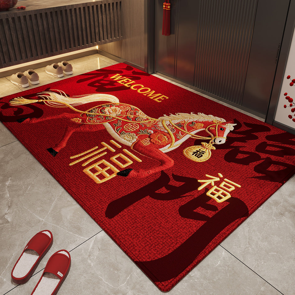 "Galloping Luck" Horse Year Multi-Functional Entrance Mat