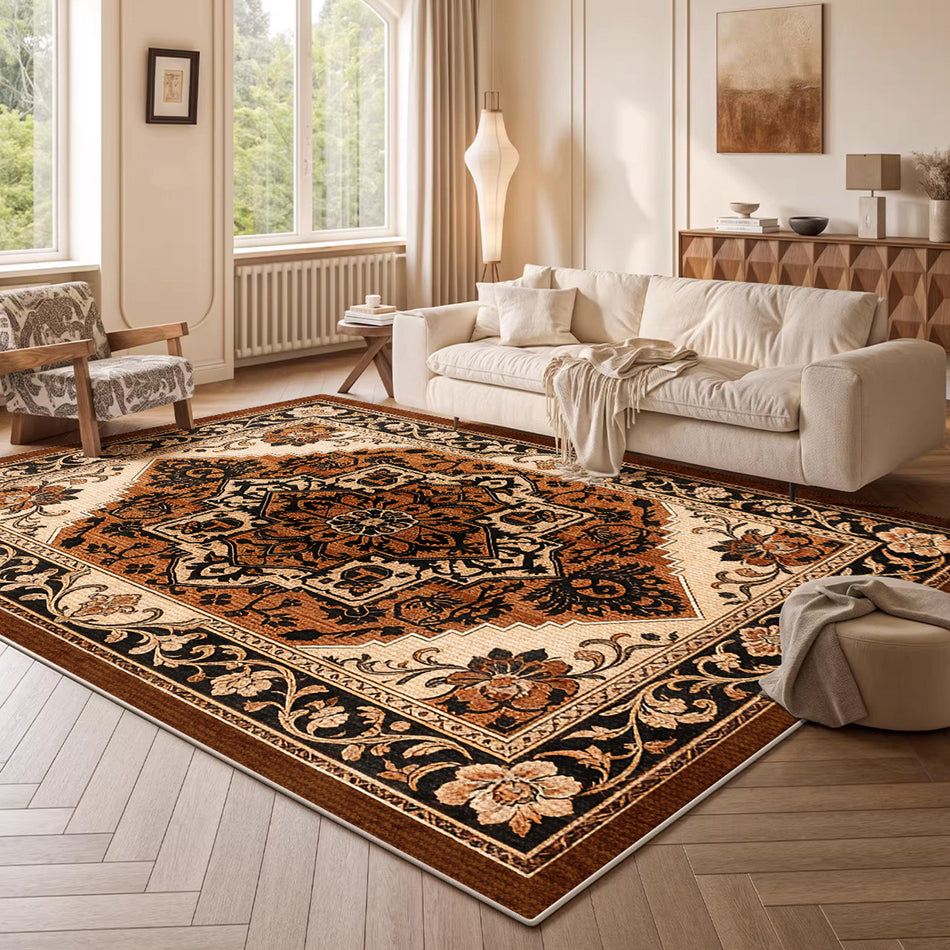 "Pure-Luxe" Series: Fine Cashmere Mid-Ancient Carpet