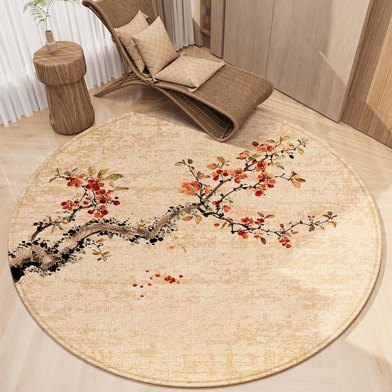"Zen-Flow" Series: Chinese Style Simple Swivel Chair Mat