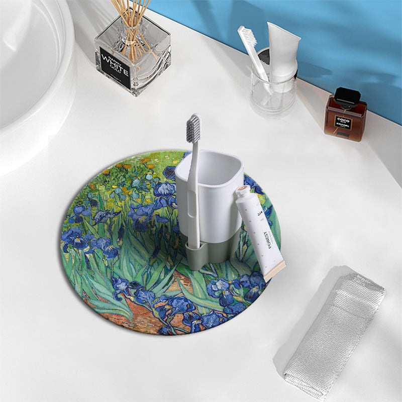 "Artisan Dry" Series: Van Gogh Edition Diatomite Mat