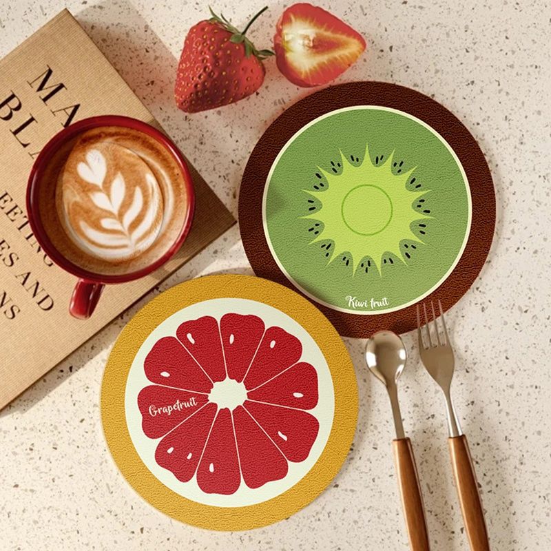 "Summer Orchard" Series: Creative Fruit Diatom Mud Coasters