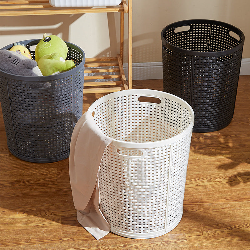 Rattan-Chic Palatial Basket: High-End "Breathable" Multi-Storage