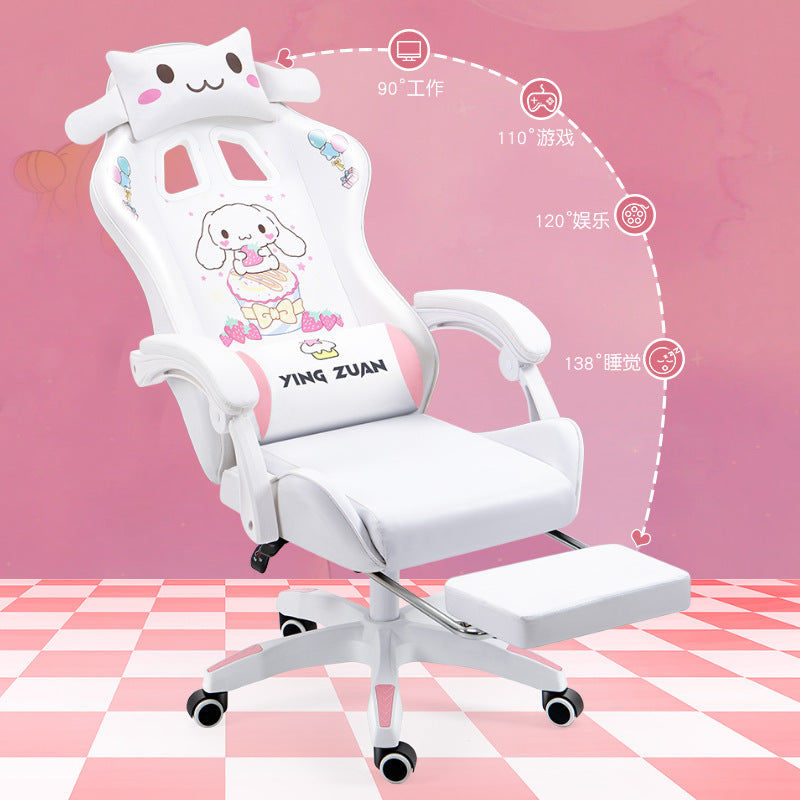 The Kawaii-Core – Professional Ergonomic Cartoon E-Sports Chair