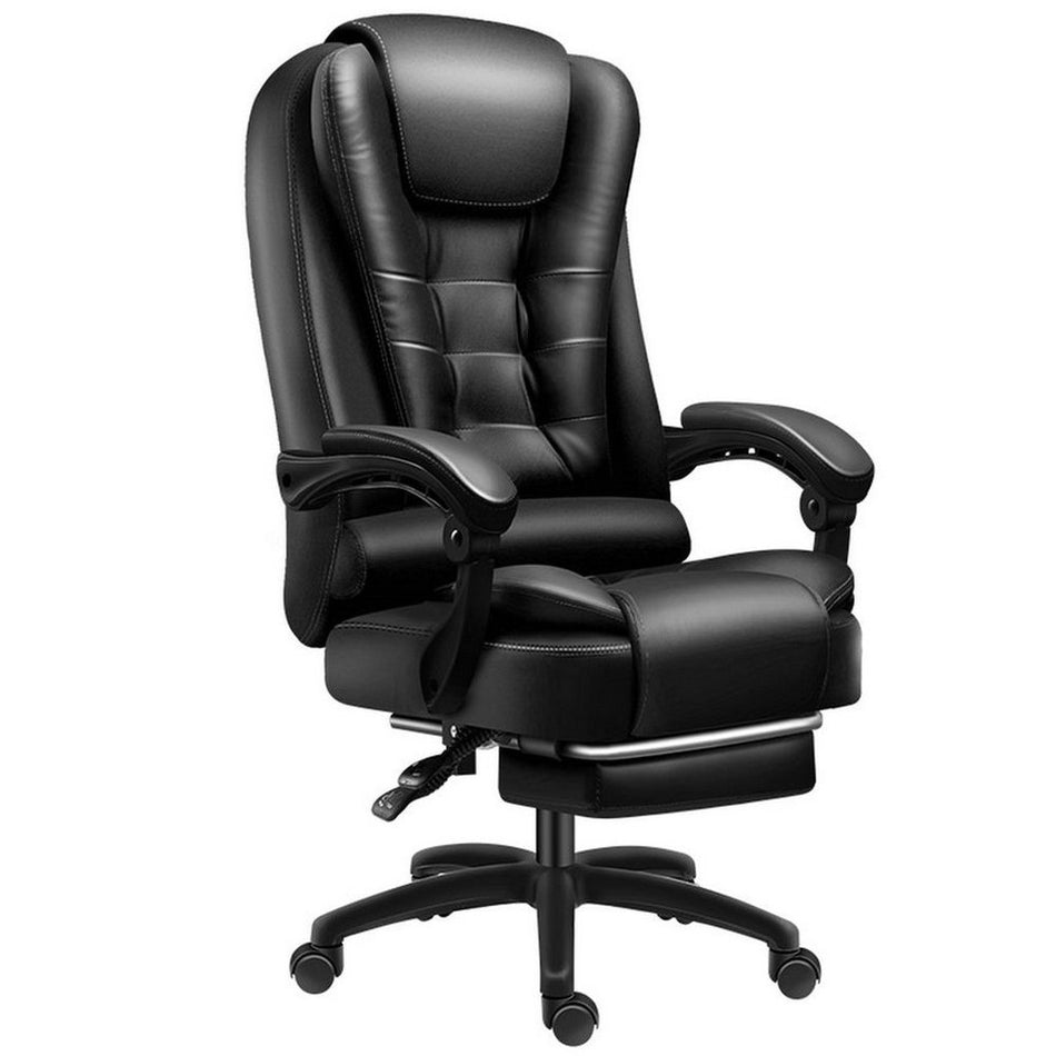 The Cyber-Luxe – Smart Electric "Latex-Cloud" Executive & E-Sports Throne