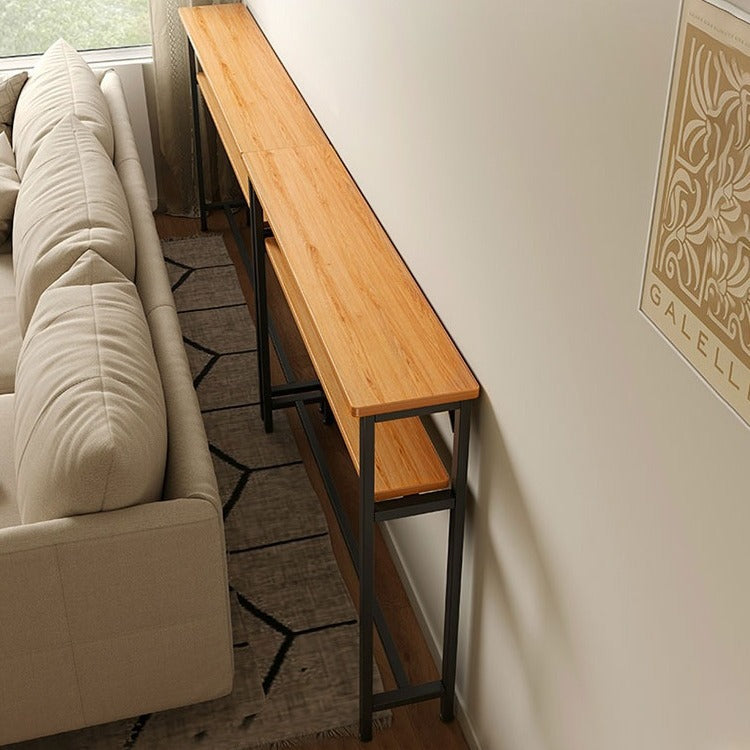 Ultra Narrow Sofa Rear Storage Shelf Cabinet