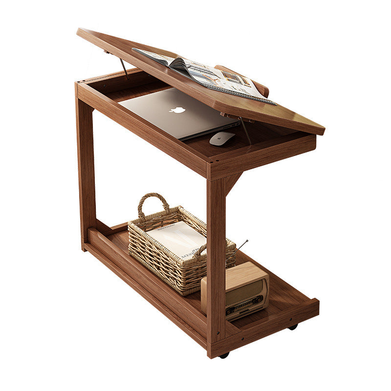 Solid Wood Flip Small Coffee Table Side Cabinet