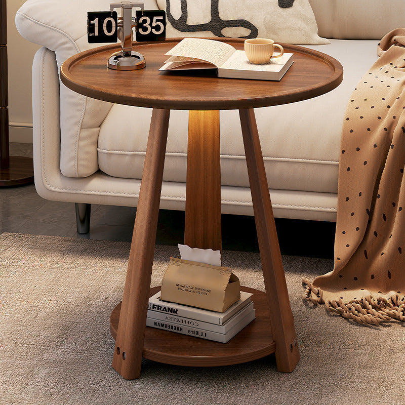 American Solid Wood Tulip Round Side Coffee Table