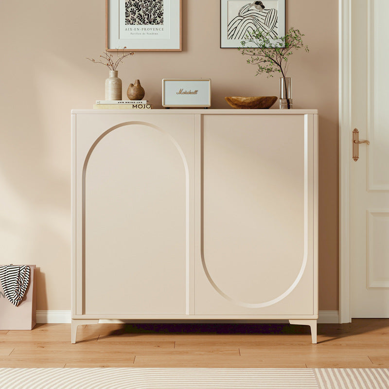 Cream Style Ultra-Thin Entryway Shoe Cabinet Storage