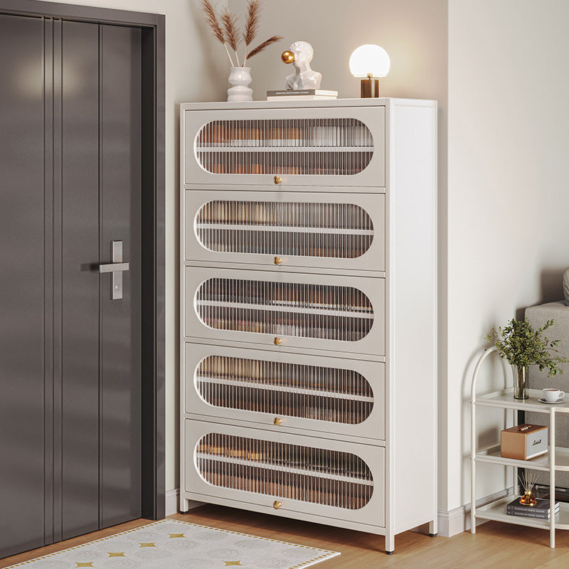 Steel Multi-Layer Entryway Shoe Cabinet Storage Rack
