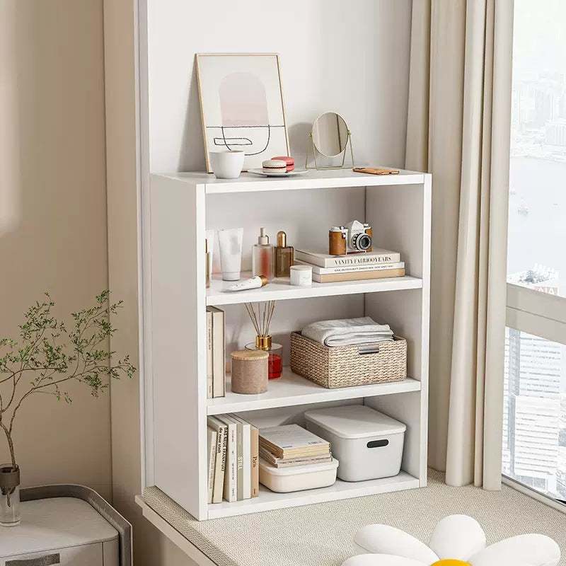 Bay Window Solid Wood Storage Bookshelf Cabinet