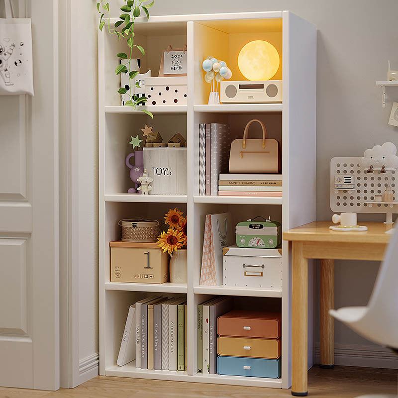 Wall-Side Multi-Layer Floor Bookshelf Storage Cabinet