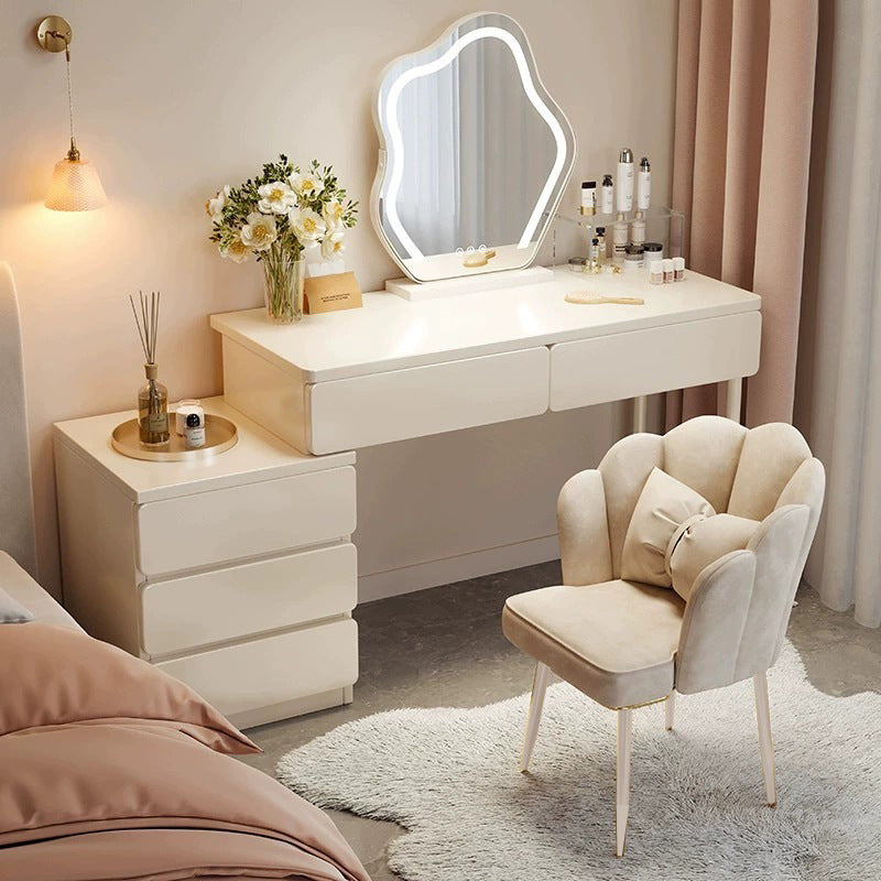 Solid Wood Luxury Modern Dressing Table with Cabinet