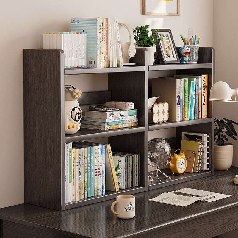 Solid Wood Vertical Desktop Bookshelf for Kids Desk