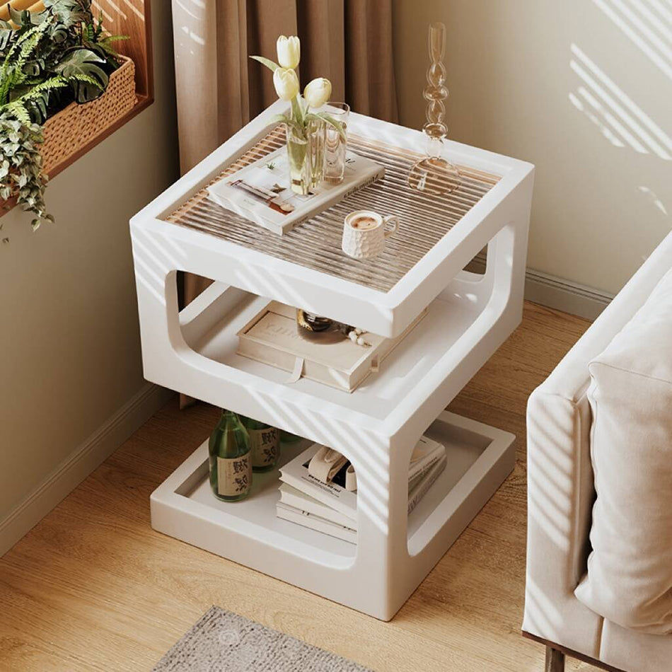 Cream Style Solid Wood Side Table