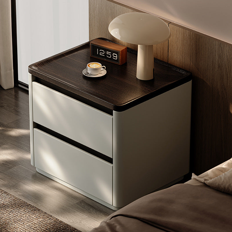 Solid Wood Light Luxury Modern Bedside Cabinet
