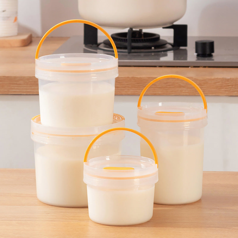 Sealed Round Transparent Food Storage Cup with Lid