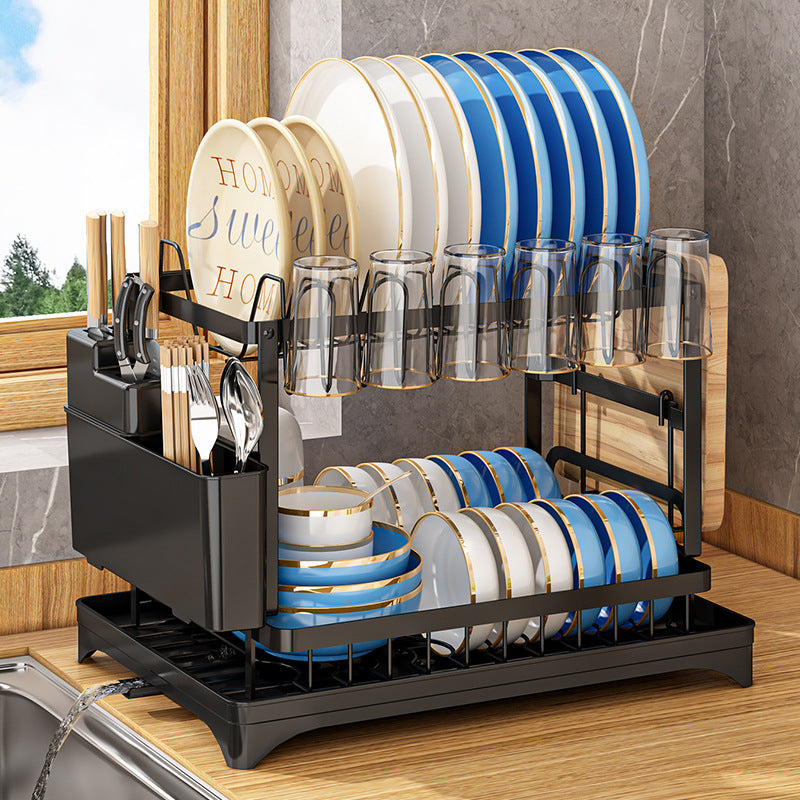 Multifunctional Kitchen Countertop Dish Rack Bowl Organizer – Home ...