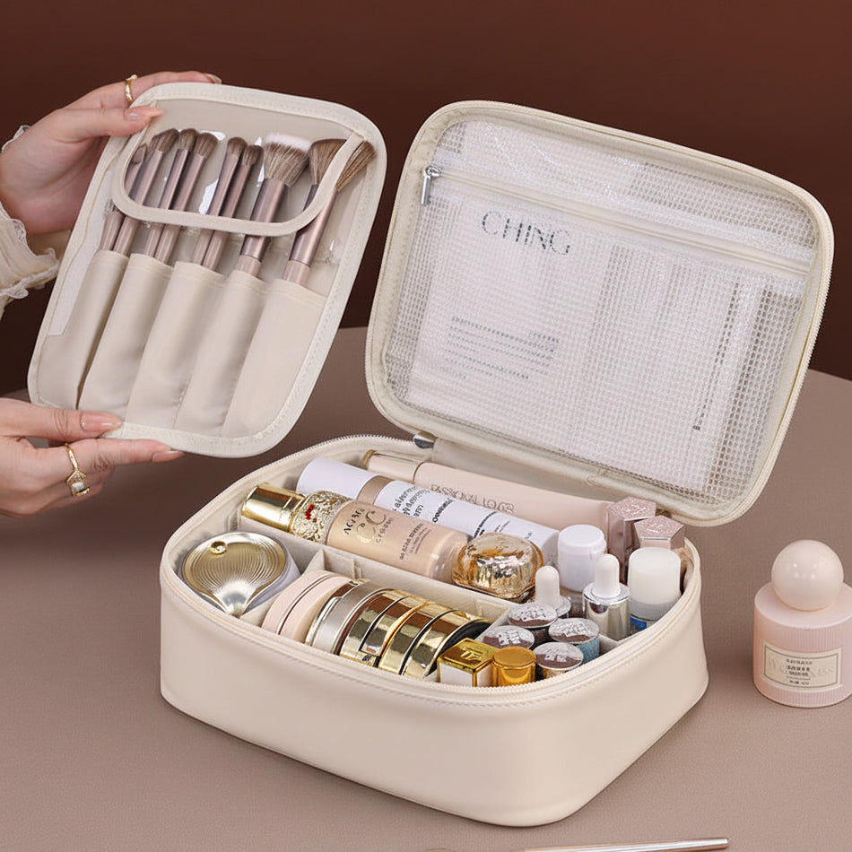 Split Cosmetic Bag Large Capacity Multifunction Storage Bag 8068