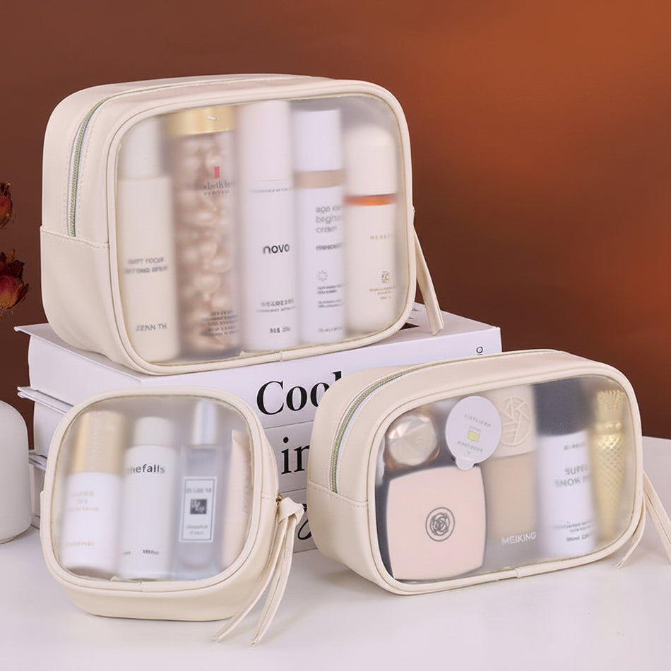 Translucent PVC Cosmetic Bag Waterproof Travel Organizer 8092