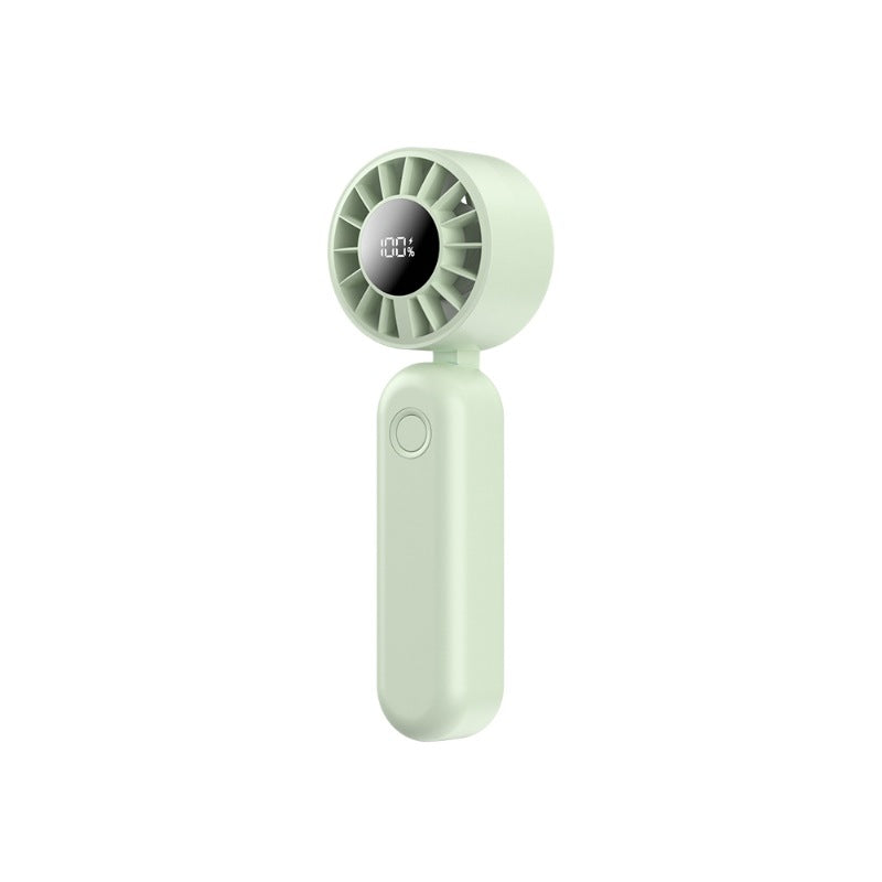 Digital Display Folding USB Rechargeable Handheld Fan