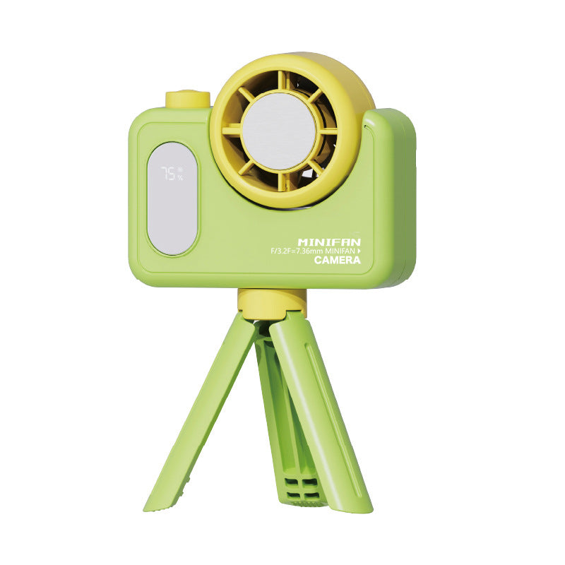 USB Rechargeable Handheld Mini Clip Fan with Ice Cooling