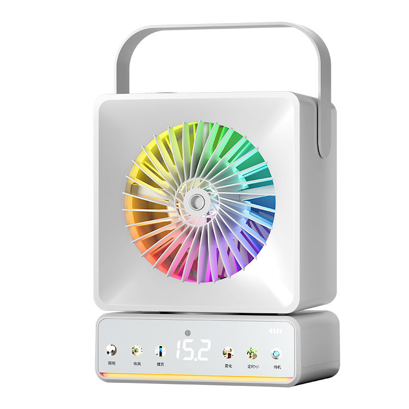 Silent USB Rechargeable Desktop Camping Fan with Long Battery